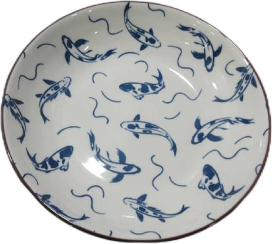 Изображение товара Тарелка Homium Japanese Collection, Очарование, белый/синий, D20 см platejcnew11wblue