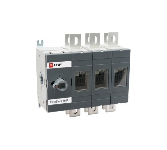 Изображение товара Рубильник EKF 200A 3P реверсивный без рукоятки управления TwinBlock tb-s-200-3p-rev
