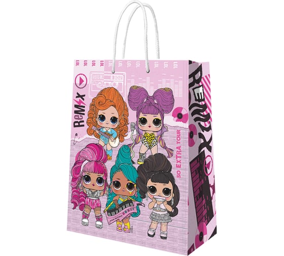 Изображение товара Пакет подарочный большой ND Play LOL, so extra tour, 250x350x100 мм 298574