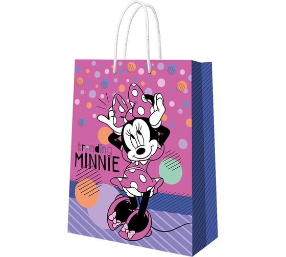 Изображение товара Пакет подарочный большой ND Play Minnie Mouse, Минни 2D, 330x455x100 мм 298529
