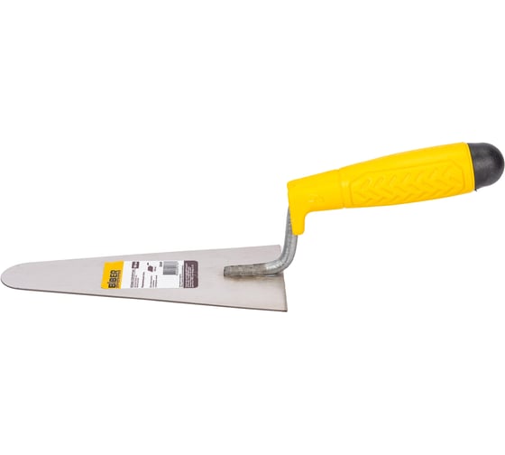 Изображение товара Полукруглая кельма нержавеющая сталь пластиковая рукоятка BIBER 180мм /50/ тов-191425