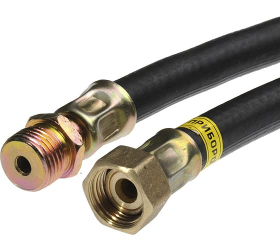 Изображение товара Шланг для газа РУСЛО 1/2" г/ш 120 см, чёрный SGHHM120