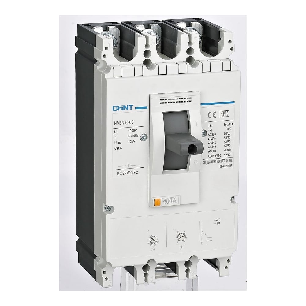Изображение товара Выключатель автоматический CHINT NM8N-800S TM 3п 800А 50кА для защиты электроцепей