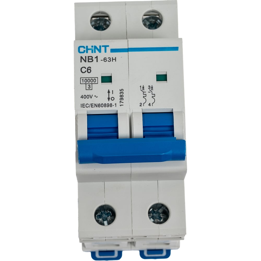 Изображение товара Выключатель автоматический модульный CHINT NB1-63H (R) 6А 10кА IP20 DIN-рейка