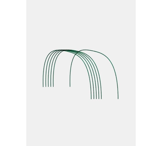 Изображение товара Дуги для парника для укрытия роз и растений на зиму ЛЕТО металлические в ПВХ оболочке диаметр 10мм х 2м, 6шт 1940