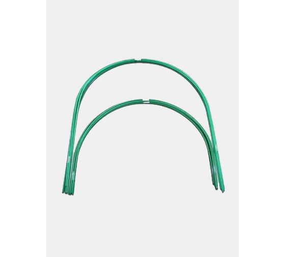 Изображение товара Дуги для парника ЛЕТО металлические в ПВХ оболочке диаметр 10мм х 3м Комплект дуг 6шт для укрытия роз и растений на зиму 4662