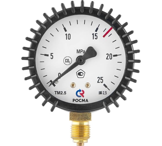 Изображение товара Манометр 25.0 МПа (углекислота), 63 мм, G1/4 ПТК 00000043087