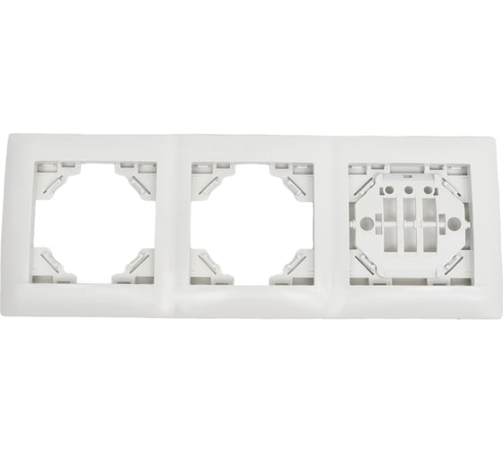 Изображение товара Рамка тройная горизонтальная ARTSUN STANDART F-3G-W