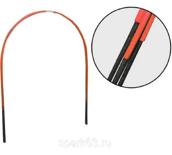 Изображение товара Дуги для парника для укрытия роз и растений на зиму ЛЕТО металлические в ПВХ оболочке диаметр 5,5мм х 2,5м, 5шт 2167