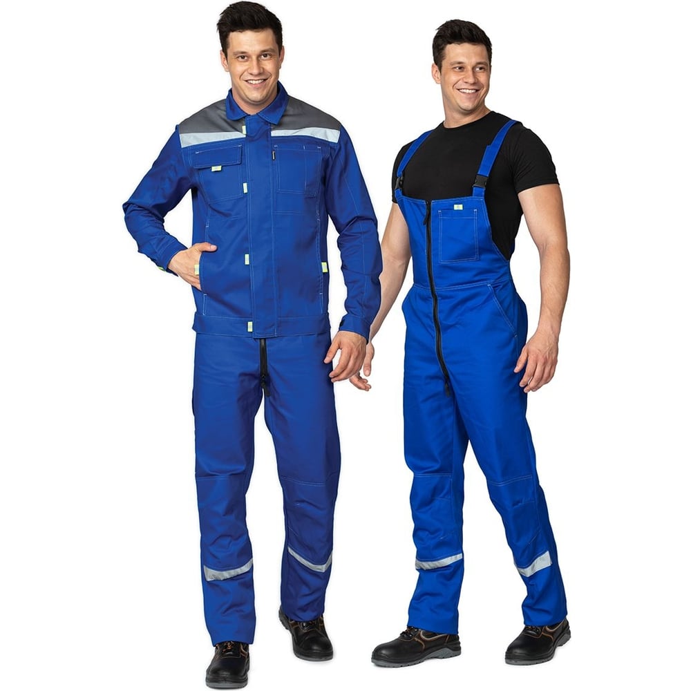 Изображение товара Костюм мужской Прабо " Профессионал 2" василёк/серый р-р 52-54/182-188 10319