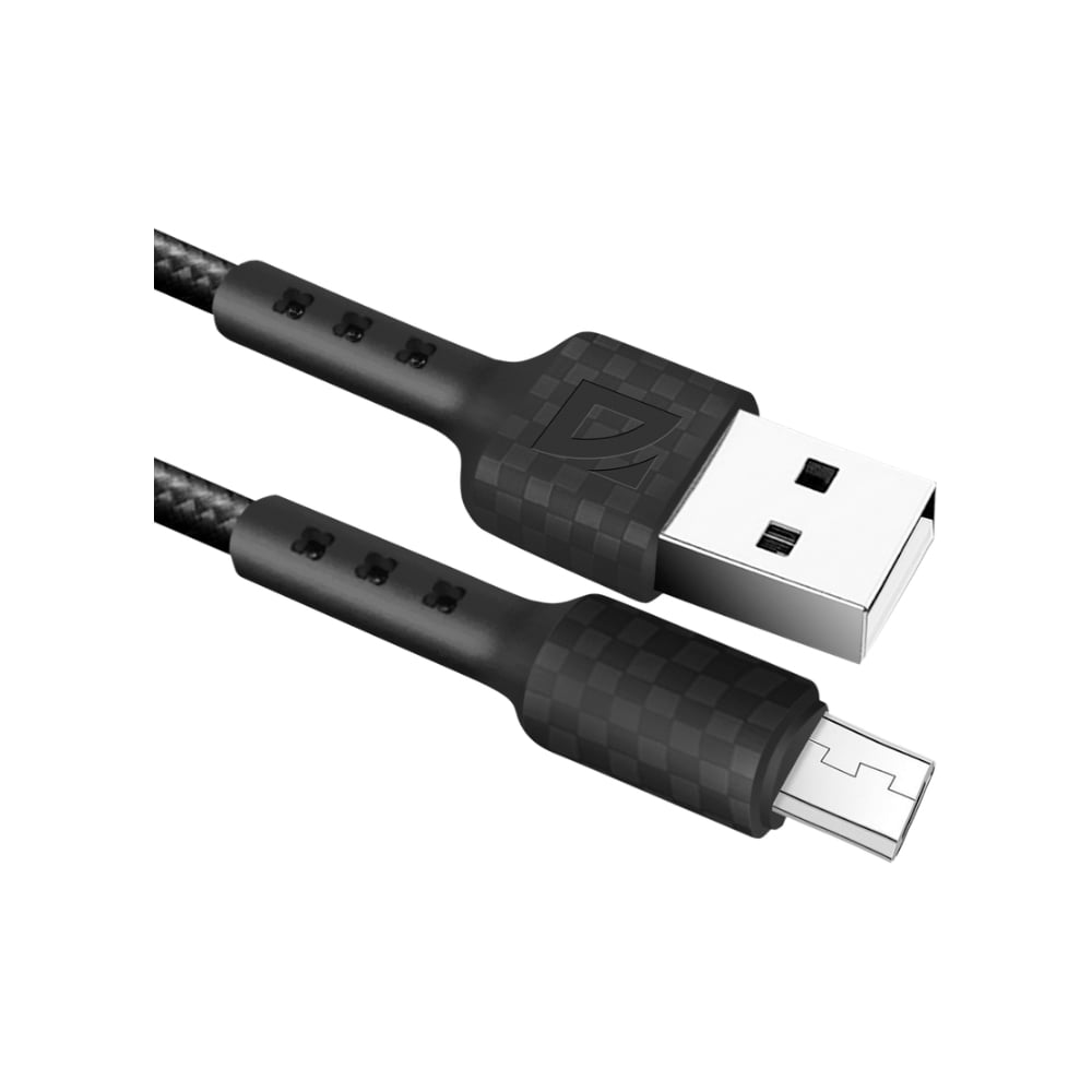 Изображение товара USB-кабель DEFENDER F181 Micro 1м черный 2.4А нейлон
