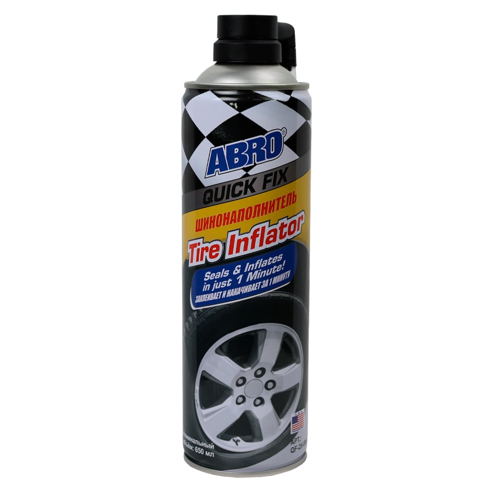Изображение товара Шинонаполнитель ABRO 500 мл QF-25-CH-RW аэрозоль быстроремонт шин