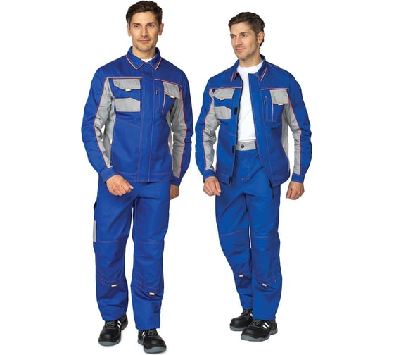 Изображение товара Костюм мужской Прабо " Бренд 1" 2020 василёк/с.серый р-р 52-54/170-176 32060