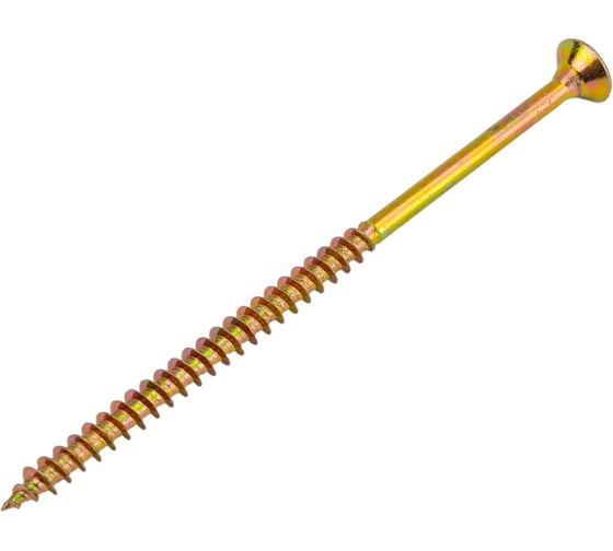 Изображение товара Шуруп VIPкрепеж желтый цинк 5,0х100 3шт 11398 VIP