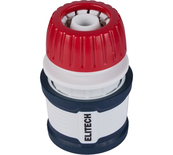 Изображение товара Соединитель для шланга 13 мм 1/2" с автостопом HF 011WS Garden Elitech 206036