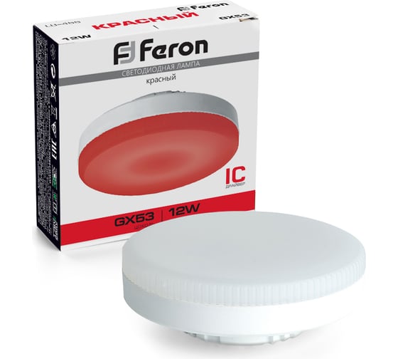 Изображение товара Лампа светодиодная FERON LB-455 GX53 12W 175-265V красная, 51018