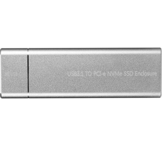 Изображение товара Корпус PALMEXX для M.2 M-key NVMe PCI-e SSD, USB-C 3.1, серебристый PX/SSDB-NVME-SIL