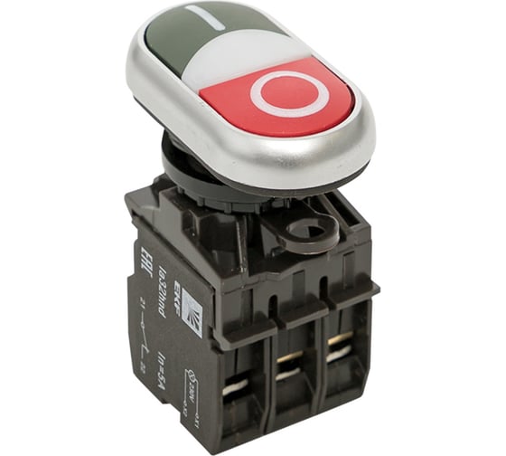 Изображение товара Кнопка EKF LA32HND красно-зеленая "Пуск-Стоп" с подсветкой 24В DC NO+NC PROxima la32hnd-24