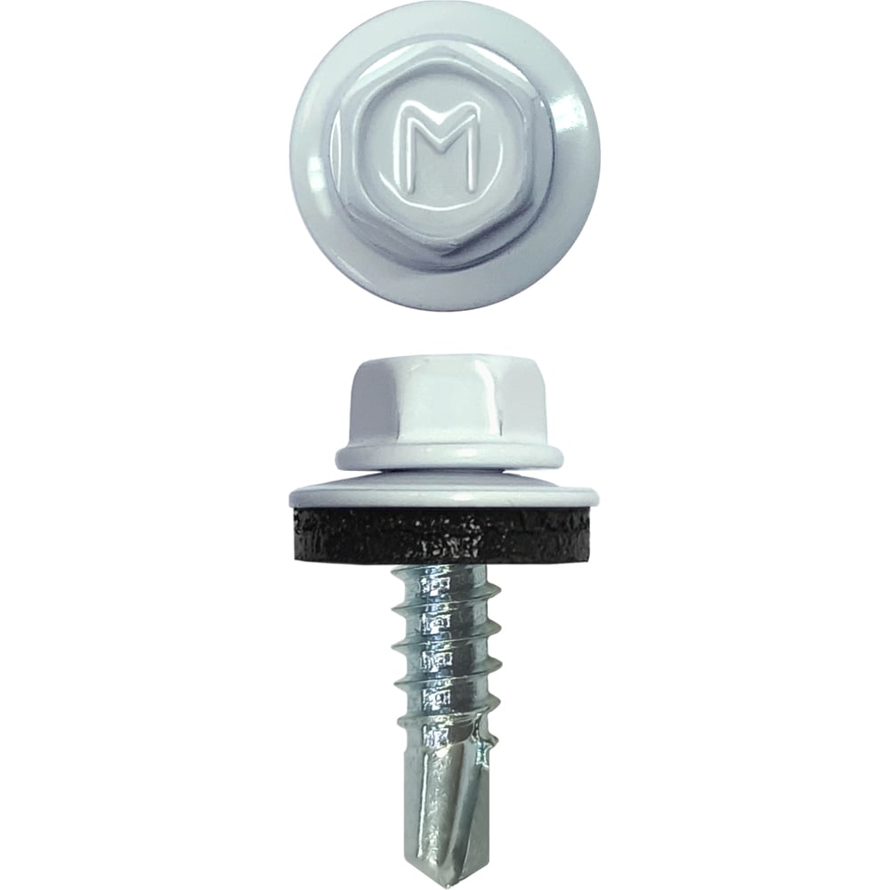 Изображение товара Кровельный саморез Daxmer 4,8x19 RAL 9003 250 шт для металлических кровель