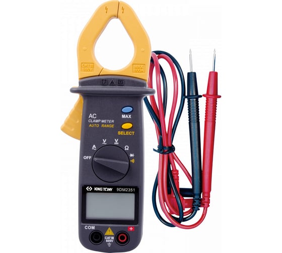 Изображение товара Токоизмерительные клещи KING TONY AC/DC 9DM2351