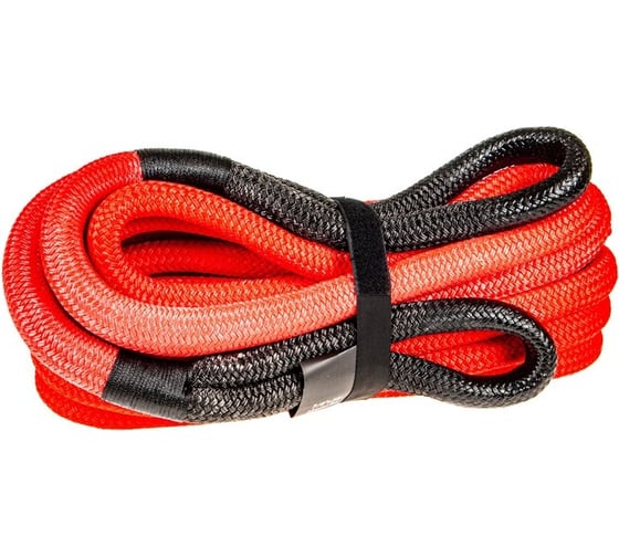 Изображение товара Трос буксировочный динамический 10800кг длина 9м, плетеный шнур 22мм KINETIC петля-петля в Megapower M-781089 724377