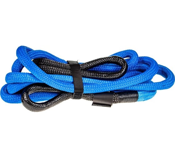 Изображение товара Трос буксировочный динамический 8300кг длина 6м, плетеный шнур 19мм KINETIC петля-петля в Megapower M-780836 157606