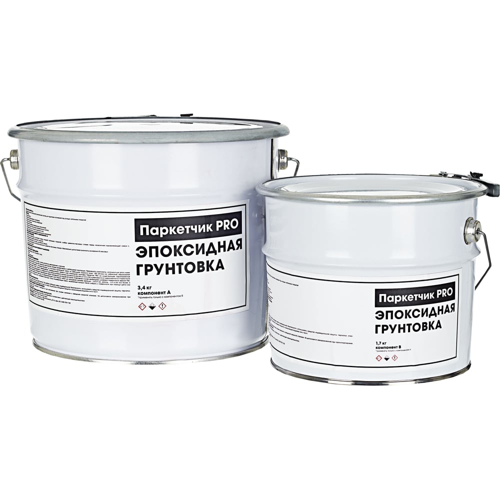 Изображение товара Грунтовка двухкомпонентная эпоксидная Паркетчик PRO 9кг