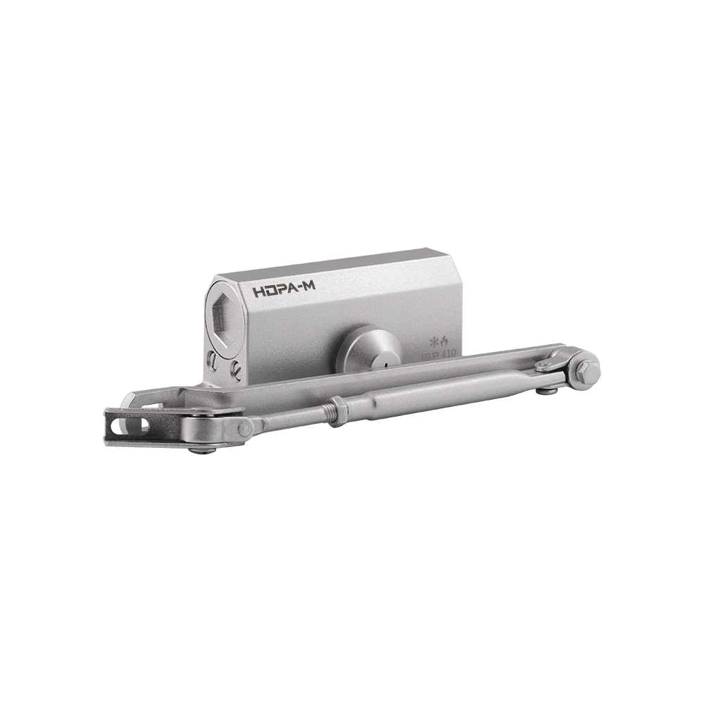 Изображение товара Доводчик дверной НОРА-М Isparus 410 Plus серебро для пластиковых и деревянных дверей