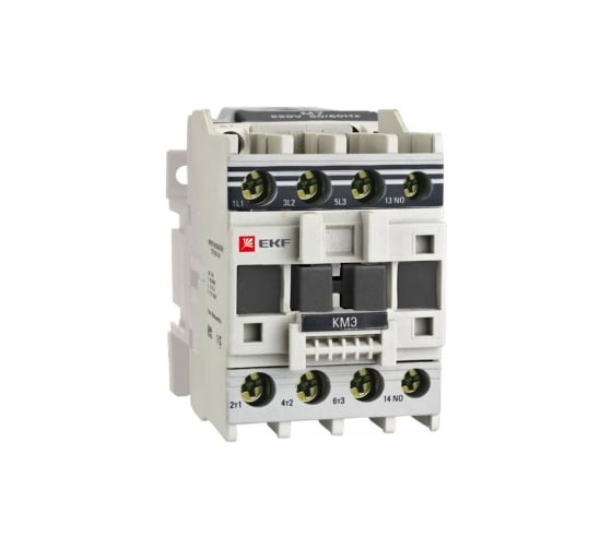 Изображение товара Контактор EKF КМЭ, малогабаритный 18А, 36В, 1NO, PROxima ctr-s-18-36