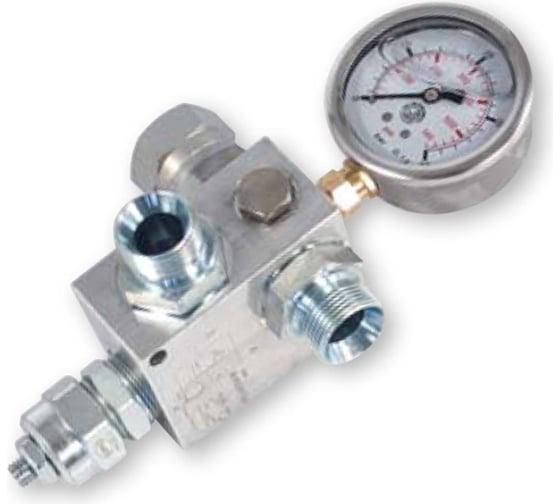 Изображение товара Клапан сброса давления с манометром Flexbimec 1/2" BSP (F) х 1/2" BSP (F) 4260