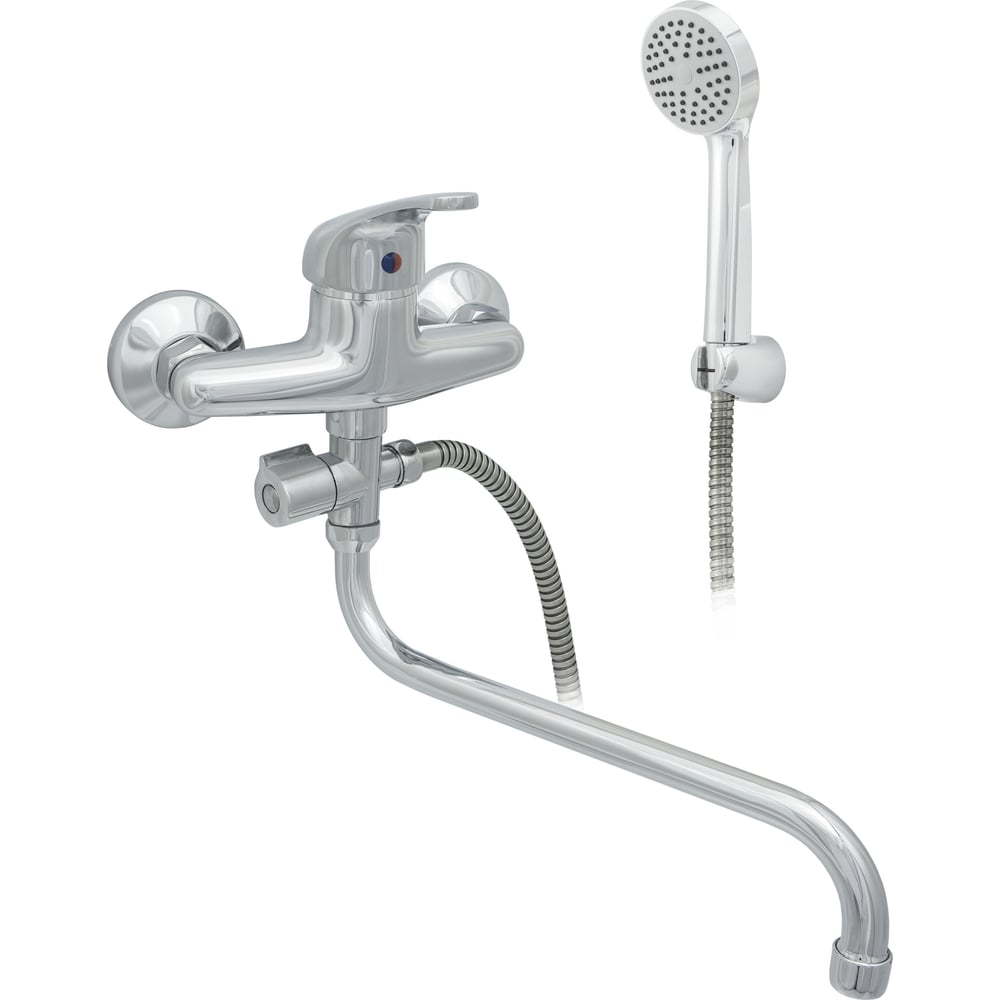 Изображение товара Смеситель для ванны однорук. ЦС М-42 D35 классика хром монтаж стенки