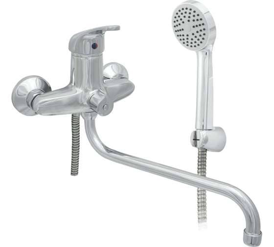 Изображение товара Смеситель для ванны ЦС однорук. СМ 300-4 D35 М-42 круглый излив D18 L-300 мм СТ300001