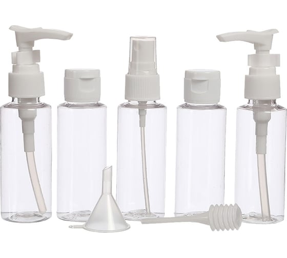 Изображение товара Дорожный набор емкостей для косметических средств Territory белый 30496/2