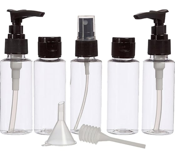 Изображение товара Дорожный набор емкостей для косметических средств Territory черный 30496