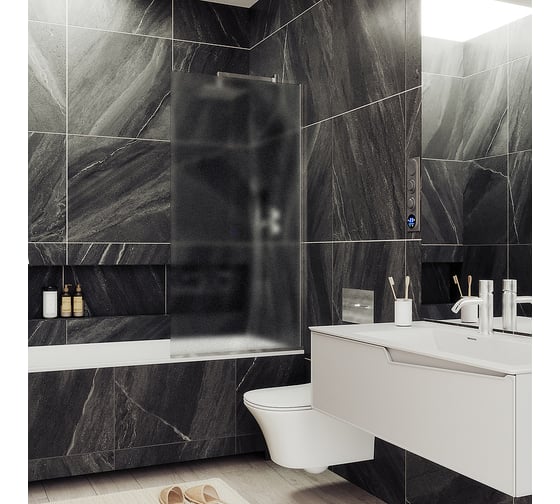 Изображение товара Шторка для ванны в узком профиле MaybahGlass MGV-253-5у