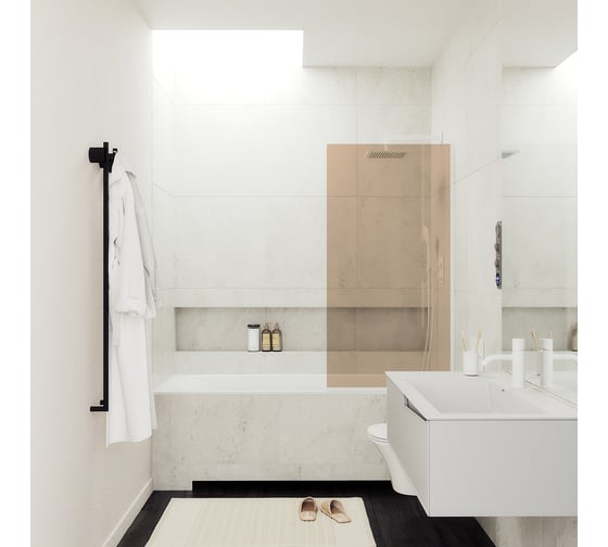 Изображение товара Шторка для ванны в узком профиле MaybahGlass MGV-69-1у