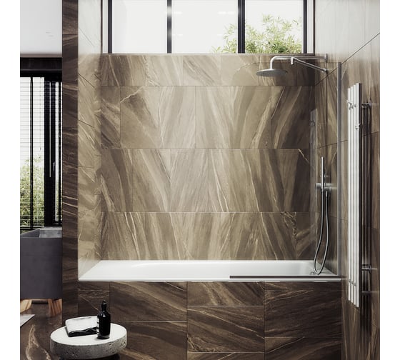 Изображение товара Шторка для ванны в узком профиле MaybahGlass MGV-63-5у