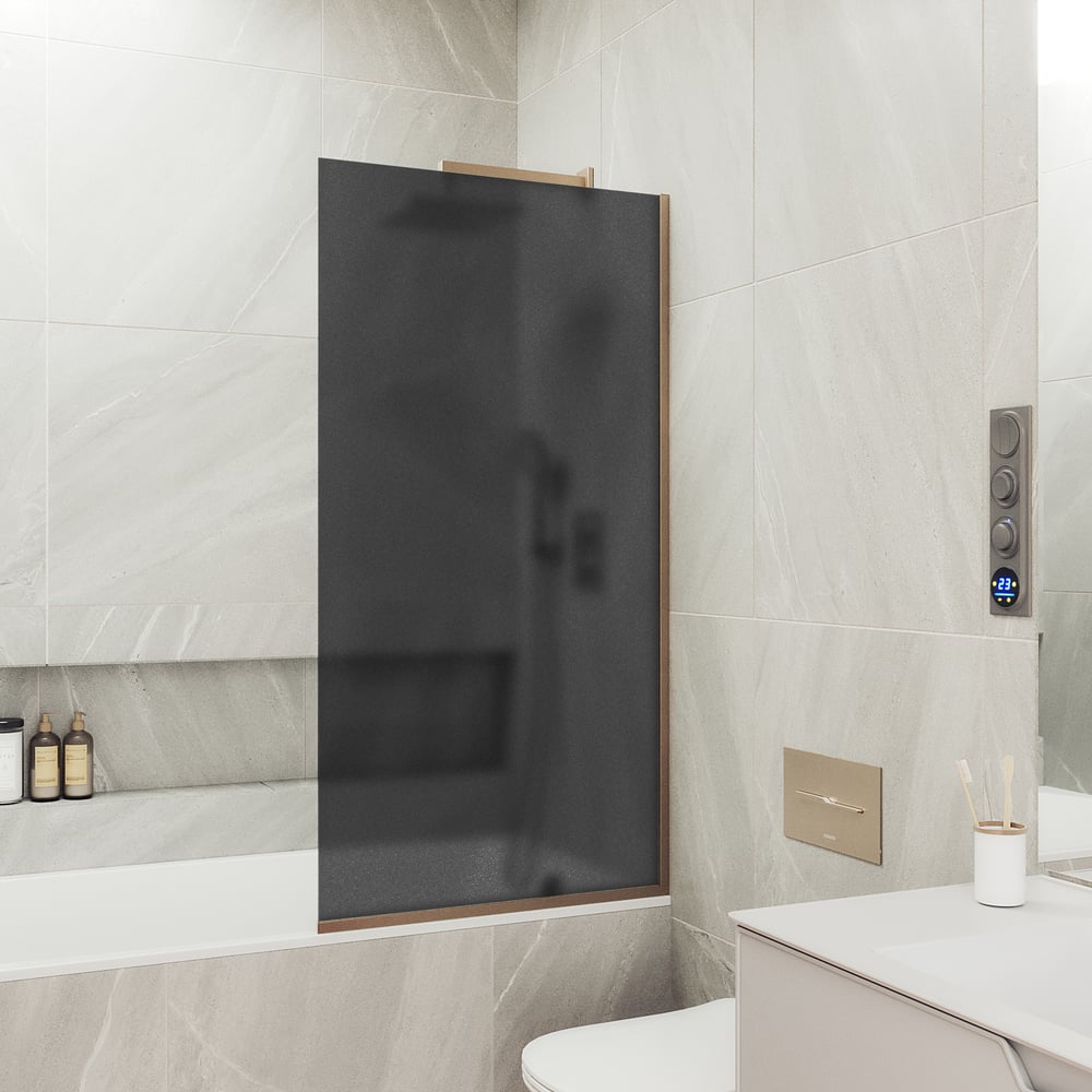 Изображение товара Шторка для ванны в узком профиле MaybahGlass MGV-251-2