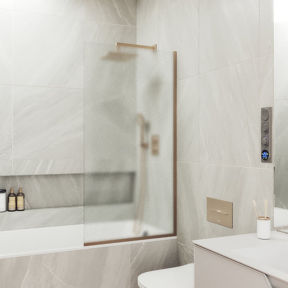 Изображение товара Шторка для ванны в узком профиле MaybahGlass MGV-90-2у