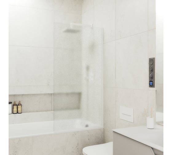 Изображение товара Шторка для ванны в узком профиле MaybahGlass MGV-90-1у