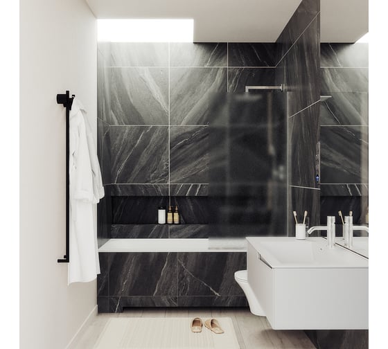 Изображение товара Шторка для ванны в узком профиле MaybahGlass MGV-92-5у