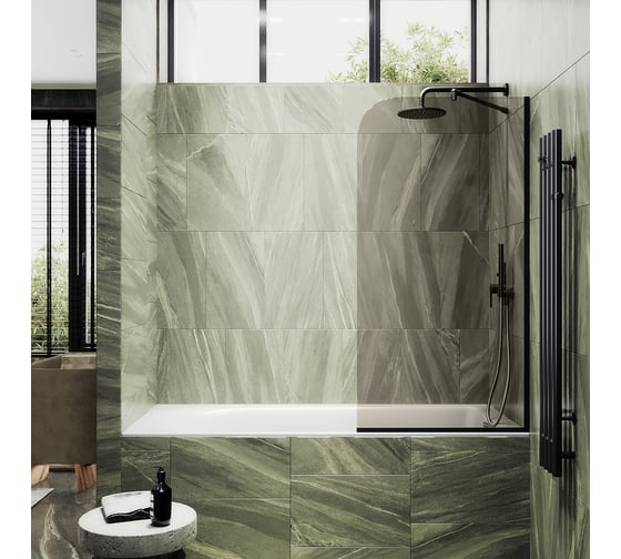 Изображение товара Шторка для ванны в узком профиле MaybahGlass MGV-71-6у