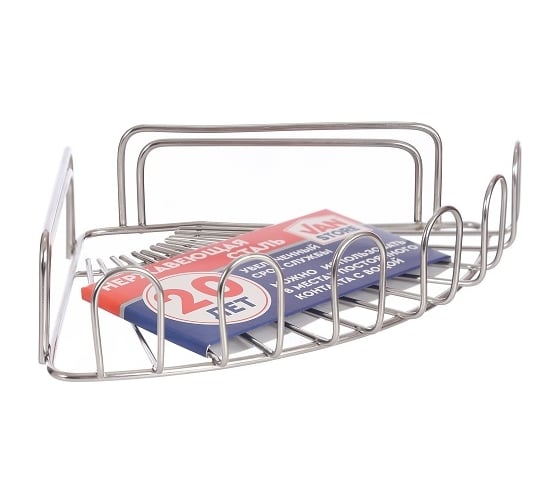 Изображение товара Полка VANSTORE Flower угловая, 1 ярус, нержавеющая сталь 014-00