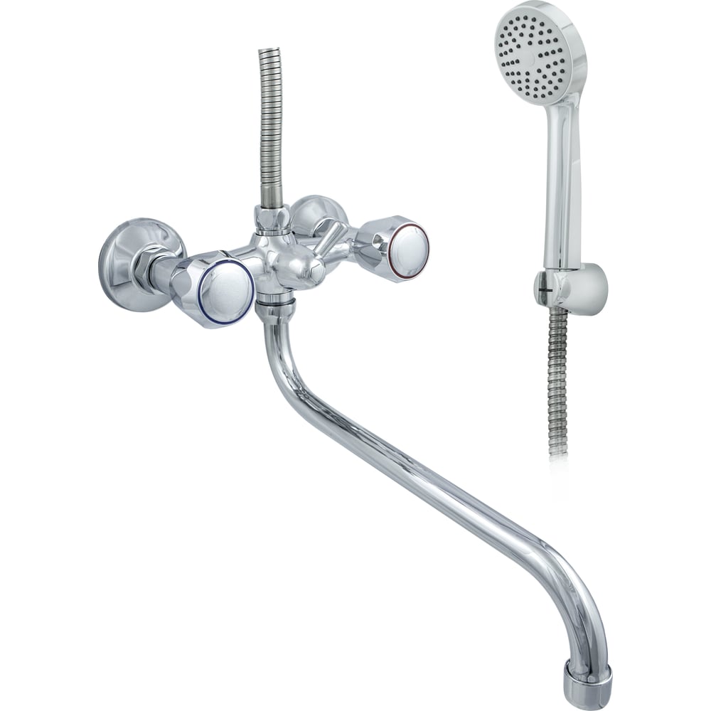 Изображение товара Смеситель для ванны ЦС СМ 600/5-4 К М_Глобо с двухрычажным управлением