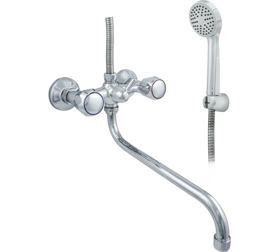 Изображение товара Смеситель для ванны ЦС СМ 600/5-4 К М_Глобо круглый излив D-18 L-300 мм ИМП СМ503615