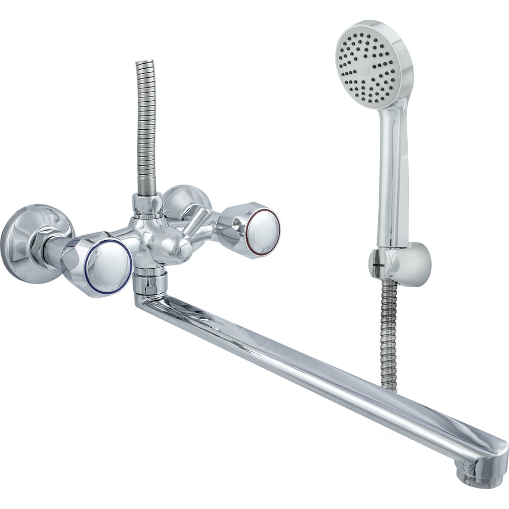 Изображение товара Смеситель для ванны ЦС СМ 600/5-4 К М_Глобо, двухрычажный, хром, 300 мм