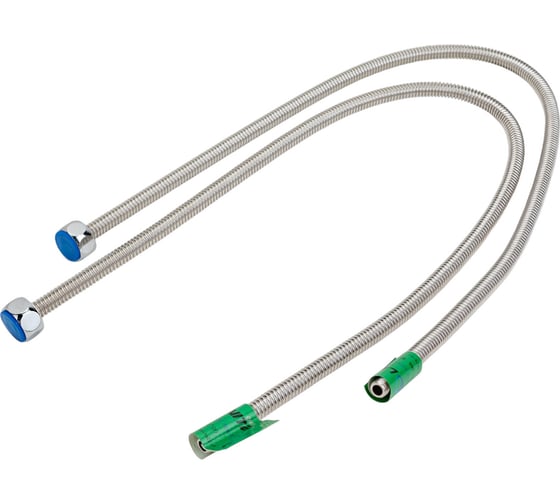 Изображение товара Подводка для смесителя из нержавеющей гофрированной трубы Lavita 1/2хМ10, гайка-штуцер HF-C800L