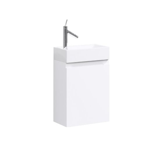 Изображение товара Подвесная тумба AQWELLA Леон-М для раковины 16776175 40 см, белая Ln-MP.01.04, W
