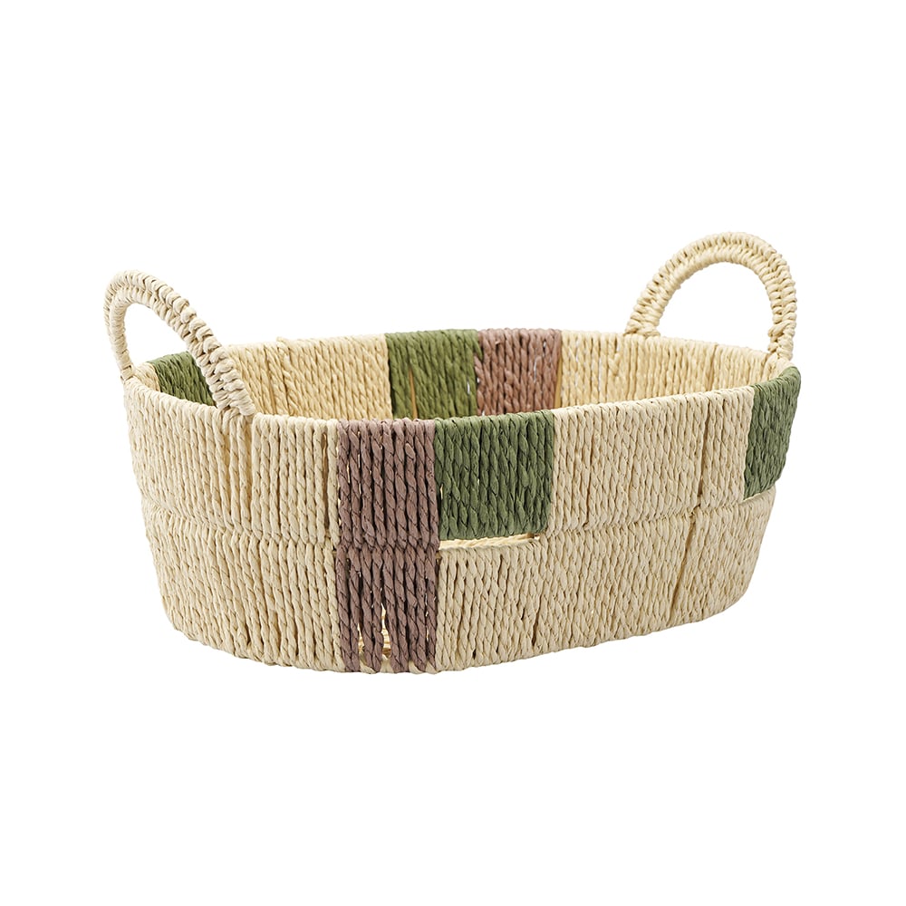 Изображение товара Корзина плетеная овальная Bodhran Nature из коллекции Ethnic Tkano размер L TK24-ST_BA0013