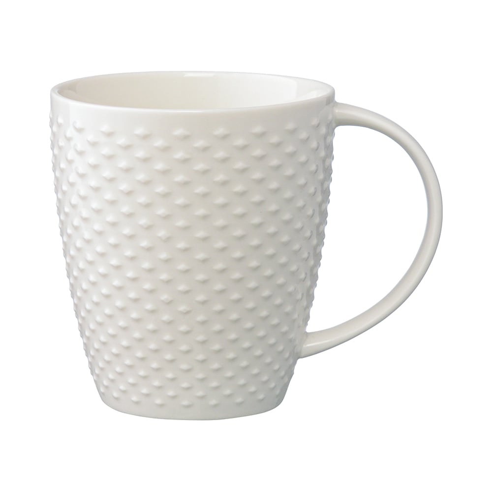 Изображение товара Кружка белого цвета с фактурным рисунком из коллекции Essential Tkano 350мл TK22-TW_CU0003